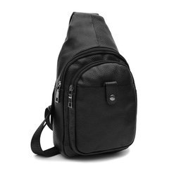 Мужской кожаный рюкзак Keizer K1084bl-black
