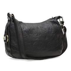 Женская кожаная сумка Borsa Leather K1301-black