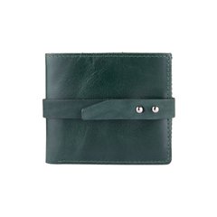 Зручний маленький гаманець на кобурною гвинті з натуральної шкіри зеленого кольору