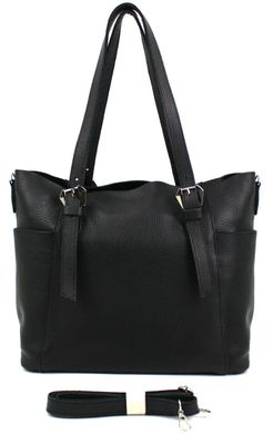 Жіноча шкіряна сумка з двома ручками Borsacomoda чорний