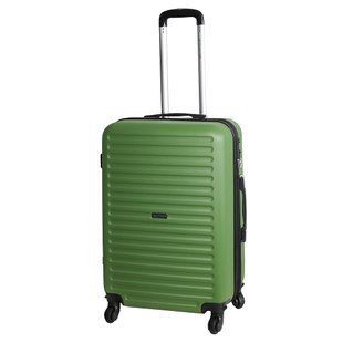 Дорожный чемодан средний Vip Collection Ateny зеленый 64-69 л пластик ABS (Ateny 24 Green) vcAteny.24.Green