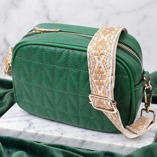 Жіноча сумка з натуральної шкіри Vintage 22613 Зелена