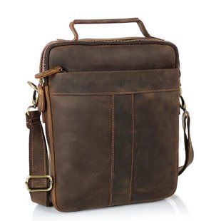 Мужской мессенджер с ручкой для переноски Tiding Bag V-JMD4-9001C Коричневый