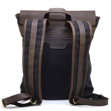 Рюкзак для ноутбука из канвас и кожи RGС-3880-3md от TARWA Черный