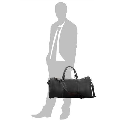 Чоловіча шкіряна дорожня сумка ETERNO (Етерн) RB-NM15-0739A Чорний
