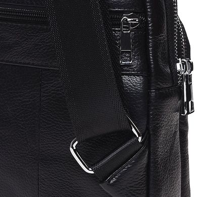 Мужской кожаный рюкзак через плечо Keizer K1155-black