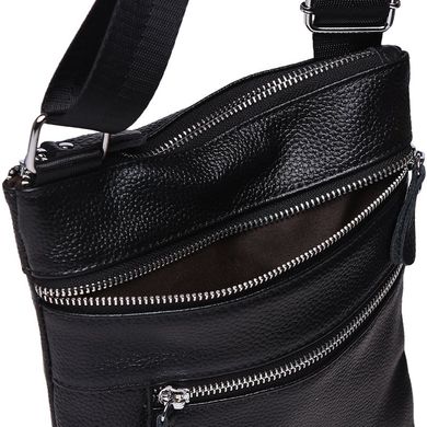 Мужская кожаная сумка Borsa Leather K1307-black