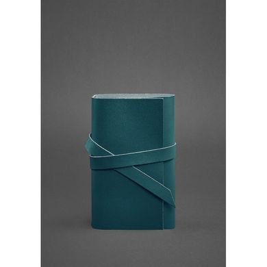 Натуральный кожаный блокнот (Софт-бук) 1.0 Зеленый Краст Blanknote BN-SB-1-st-malachite