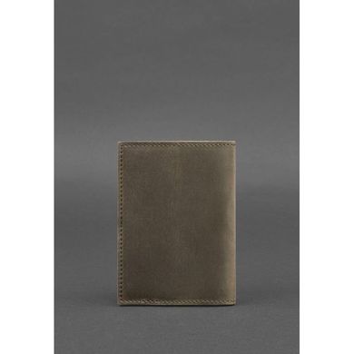 Натуральна шкіряна обкладинка для паспорта 1.2 темно-коричнева Blanknote BN-OP-1-2-o