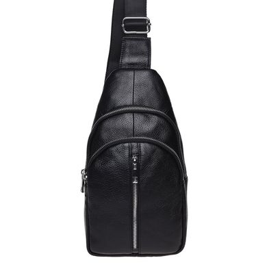 Чоловічий шкіряний рюкзак через плече Keizer K1155-black