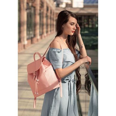 Натуральний шкіряний рюкзак Олсен барбі - рожевий Blanknote BN-BAG-13-barbi