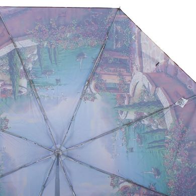 Парасолька жіноча механічна компактна полегшена MAGIC RAIN (МЕДЖИК РЕЙН) ZMR51224-4 Блакитна
