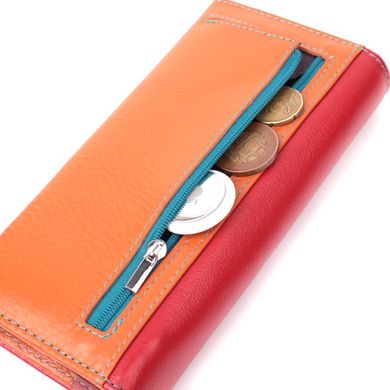 Великий гаманець для прекрасних жінок із натуральної шкіри ST Leather 22518 Різнокольоровий
