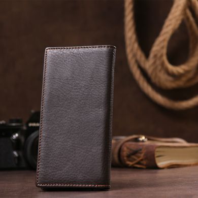 Бумажник мужской в гладкой коже Vintage 14645 Коричневый