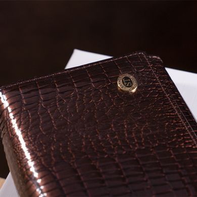 Жіночий гаманець з монетницьою на клямці ST Leather 18906 Коричневий