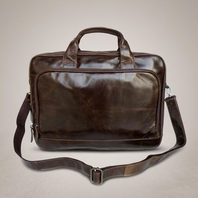 Кожаная сумка для ноутбука работы поездок и документов Vintage 14152 Коричневая