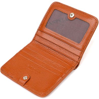 Невеликий жіночий гаманець із натуральної шкіри флотар CANPELLINI 21796 Світло-коричневий