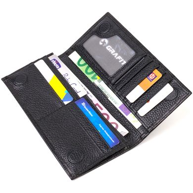 Привлекательный вертикальный мужской бумажник из натуральной кожи с тиснением под крокодила CANPELLINI 21896 Черный