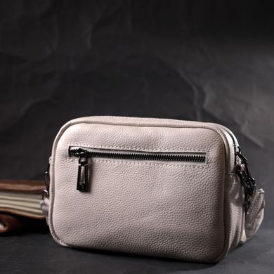 Стильна сумка жіноча крос-боді з натуральної шкіри Vintage 22295 Біла
