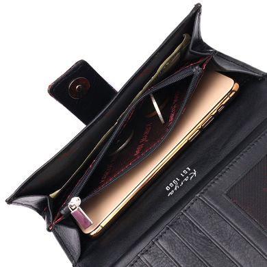 Стильний жіночий гаманець з натуральної фактурної шкіри під змію KARYA 21030 Різнокольоровий