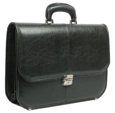 Чоловічий портфель з еко шкіри JPB, TE-40-66458 чорний