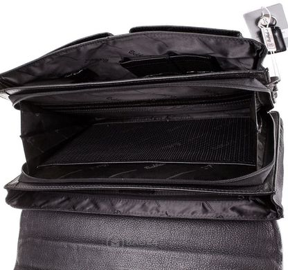 Зручний шкіряний портфель для чоловіків ROCKFELD DS20-020645, Чорний