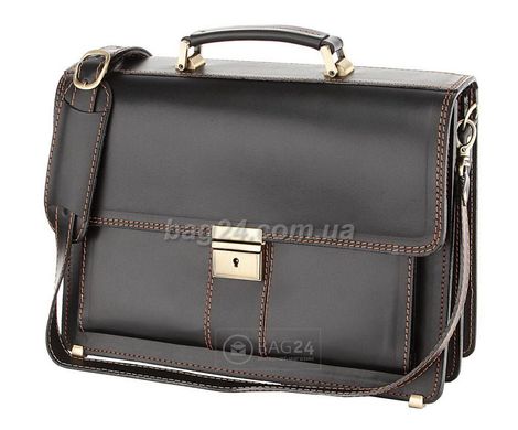 Удобный кожаный мужской портфель ручной работы Manufatto