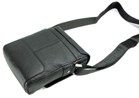 Современная мужская кожаная сумка TOFIONNO 00275, Черный