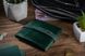 Удобный маленький бумажник на кобурном винте с натуральной кожи зеленого цвета