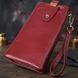 Кожаный женский кошелек-клатч с отделением под телефон ST Leather 23102 Бордовый