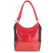 Жіноча шкіряна сумка LASKARA (Ласкарєв) LK-DD212-red-black-silver Червоний