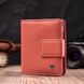 Кожаный женский вертикальный кошелек небольшого размера ST Leather 19438 Оранжевый