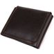 Чоловічий гаманець з натуральної глянсової шкіри GRANDE PELLE 16807 Коричневий