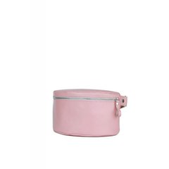 Женская кожаная поясная сумка розовая гладкая Blanknote TW-BeltBag-pink-ksr