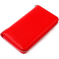 Яркий кошелек-клатч для женщин из натуральной кожи CANPELLINI 21619 Красный