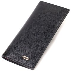 Вертикальний гаманець унісекс із натуральної шкіри CANPELLINI 21897 Чорний