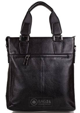 Надійна шкіряна сумка з натуральної шкіри ETERNO DS0853-3-black, Чорний
