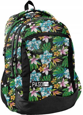 Яркий женский рюкзак 25L Paso Flowers PPLH19-2808