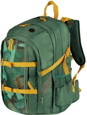 Городской рюкзак с усиленной спинкой Topmove 22L зеленый