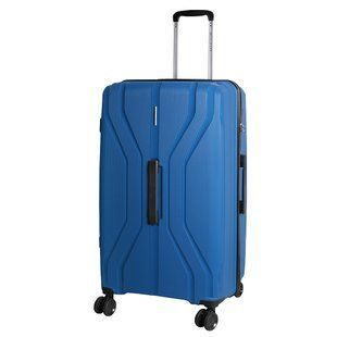 Валіза дорожня велика Vip Collection Phuket синя 95л поліпропілен (Phuket 29 Navy) vcPhuket.29.Navy