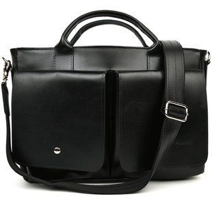 Сумка-портфель чоловіча на плече з ручками TARWA чорна ZА-3990-3md Чорний