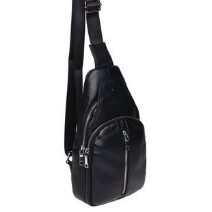 Чоловічий шкіряний рюкзак через плече Keizer K1153-black