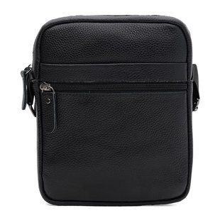 Мужская кожаная сумка Borsa Leather K1266-3bl-black