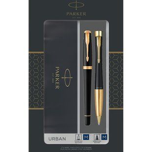 Набор ручек Parker URBAN Muted Black GT Черный Золотистый 30 092b19