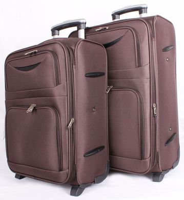 Дорожные чемоданы коричневого цвета (комплект) Accessory Collection 00491, Коричневый
