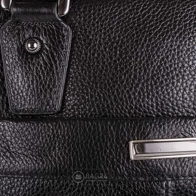 Надежная кожаная сумка из натуральной кожи ETERNO DS0853-3-black, Черный