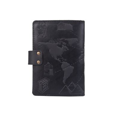 Шкіряне портмоне для паспорта / ID документів HiArt PB-02/1 Shabby Night "7 wonders of the world"