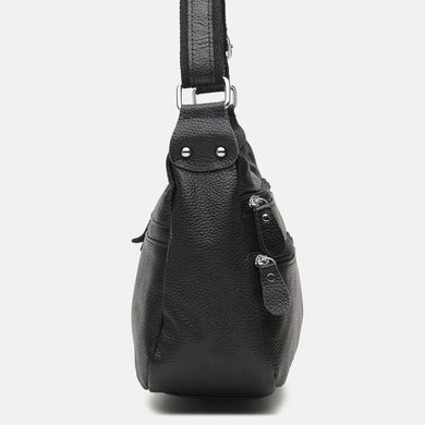 Женская кожаная сумка Borsa Leather K1028a-black