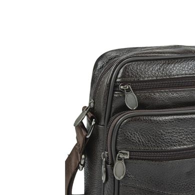 Мужской кожаный мессенджер через плечо коричневый Tiding Bag Bx903C Коричневый