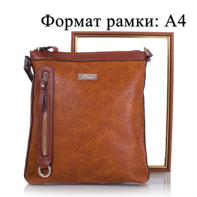 Женская сумка-планшет из качественного кожезаменителя AMELIE GALANTI (АМЕЛИ ГАЛАНТИ) A974023-2-brown Оранжевый